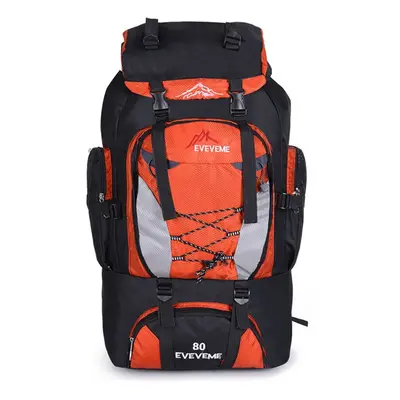 (Orange) Outdoor Waterproof 80L Travel Hiking Camping Backpack Rucksack Trekking Bag Pack