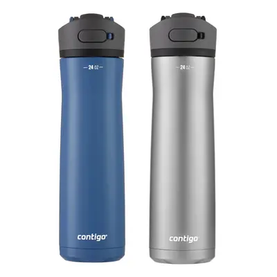 Contigo 24oz Leakproof Stainless Steel Water Bottle with Straw & Handle Dual Insulated for Cold 