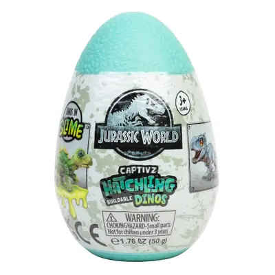 JURASSIC WORLD CAPTIVZ HATCHLINGS EDITION SLIME EGGS with BUILDABLE BA