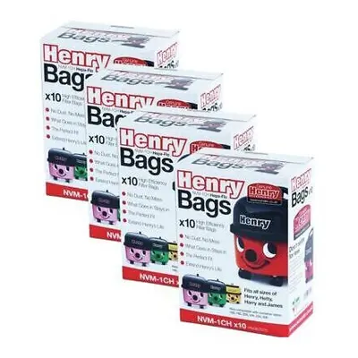 40 x Genuine Numatic Henry Hetty HEPAFLO Vacuum Cleaner Hoover Bags