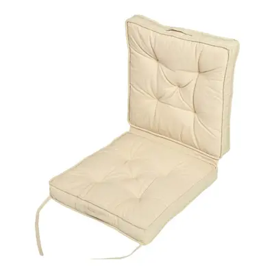 (Taupe Beige) Cotton Travel Back Support Booster Cushion