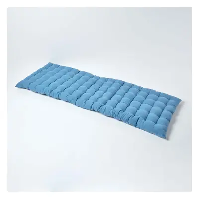 (Three Seater, Airforce Blue) Bench Cushion