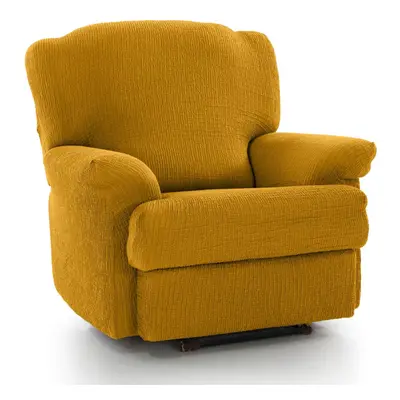 (Mustard) Recliner Seat 'Iris' Armchair Cover Elasticated Slipcover Protector