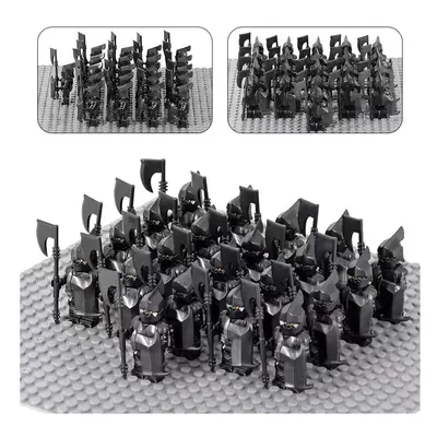 (Orcs 2) 21pcs Lord Of The Rings Army Orcs Building Blocks People Armored Military Battlefield C