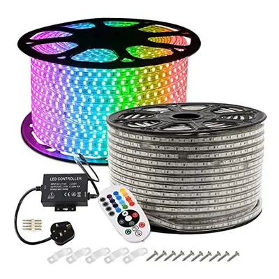 GreenSun LED Lighting 50m(164ft) Bluetooth LED Strip Lights, RGB, Waterproof, with 24Keys Remote