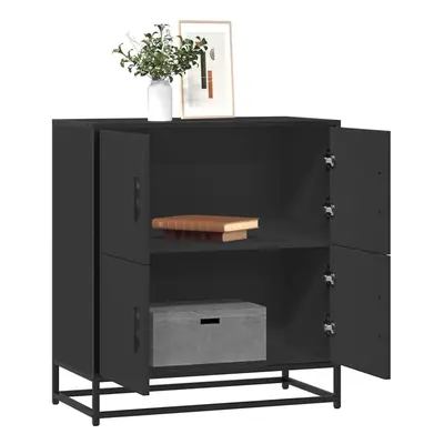 vidaXL Sideboard Black 68x35x76 cm Engineered Wood storage cabinet