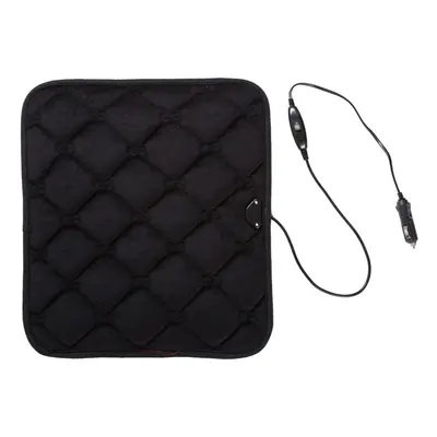 (Black) Winter Thermal Seat pad Interface Carbon Fibre Cover Infrared Ray Healthy