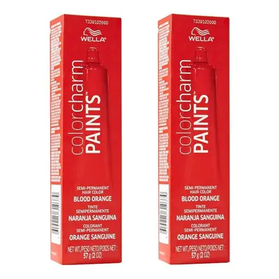 (Blood orange - Pack of 2) Wella Color Charm Paints BLOOD ORANGE Semi-Permanent