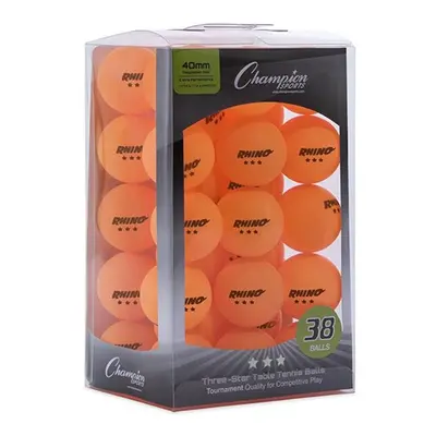 Champion Sports x x in. Star Tournament Table Tennis Balls, Orange - Pack of