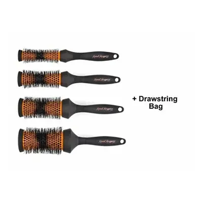 Denman Head Hugger Hot Curling Piece Brush Set with Drawstring Bag