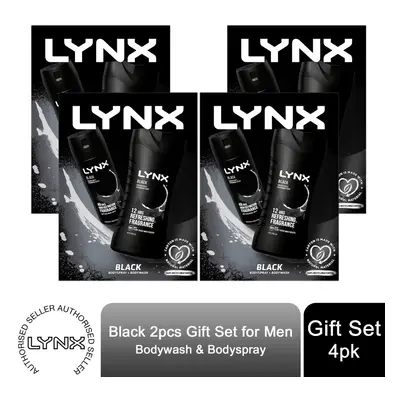 (Buy 4) Lynx Black 2pcs Bath & Body Gift Set For Men