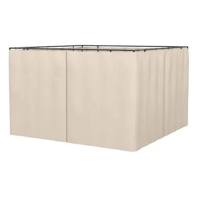 Outsunny x 3(m) Universal Gazebo Replacement Sidewall Set, Panels, Beige