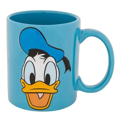 Mickey Mouse 11 oz Donald Duck Signature Relief Ceramic Mug, Blue