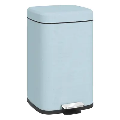 HOMCOM 20L Kitchen Pedal Bin, Metal Rubbish Bin with Soft-close Lid, Light Green