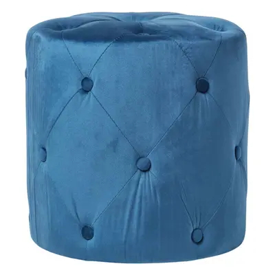 (Blue) Windsor Velvet Footstool