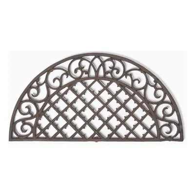 Homescapes Brown Half Moon Parisian Cast Iron Doormat