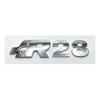 (R28 trunk, one set gloss black) R32 Car Grill Logos, 3D Chrome Car Sticker for Golf Emblem Badg