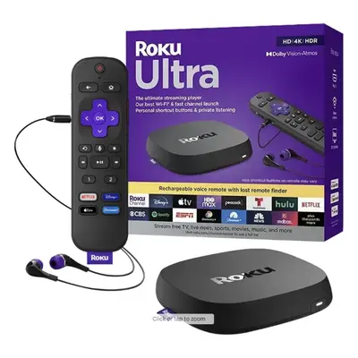 ROKU STREAMING MEDIA PLAYER ULTRA (4802R) BLACK