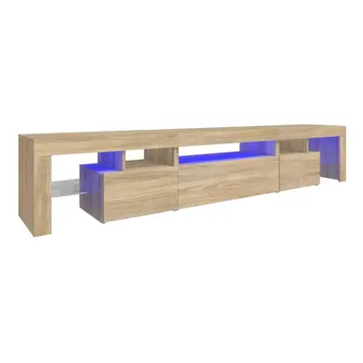 (sonoma oak, x 36.5 x cm) vidaXL TV Cabinet with LED Lights Media Unit TV Stand TV Unit Hifi Cab