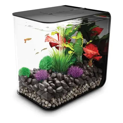 biOrb Flow 30L Aquarium, Black with MCR LED lighting and Heater Pack