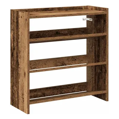 (old wood, cm/ cm) vidaXL Shoe Rack Shoe Cabinet Shoe Storage Shelf Hall Cupboard Engineered Woo