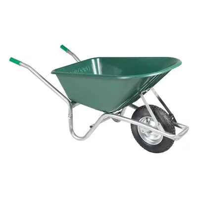 vidaXL Wheelbarrow Green L kg Galvanised Steel and Plastic