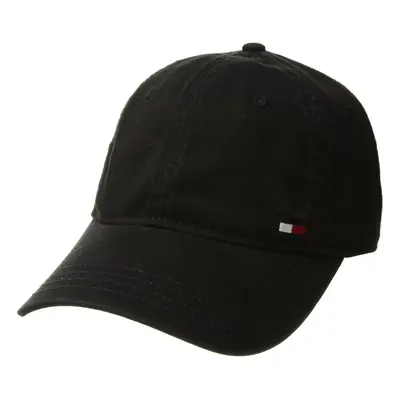 Tommy Hilfiger Mens Cotton Billy Adjustable Flap Baseball Cap Black