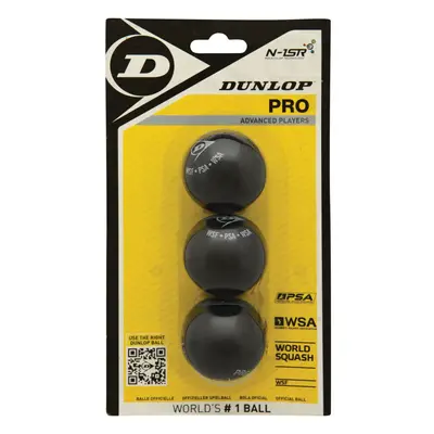 Dunlop Squash Balls Pro Double Yellow Ball Blister Pack Official T