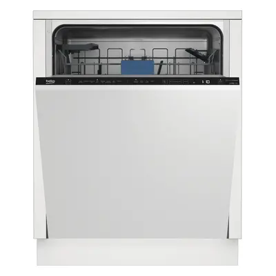 Beko Fully Integrated Standard Dishwasher - Black with Fixed Door Fixing Kit - B Rated