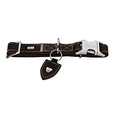 Training collar Tara Alu-Strong, Juchten leather, dark brown