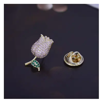 Brooch Tulip brooch Clothing and hat accessories fashion