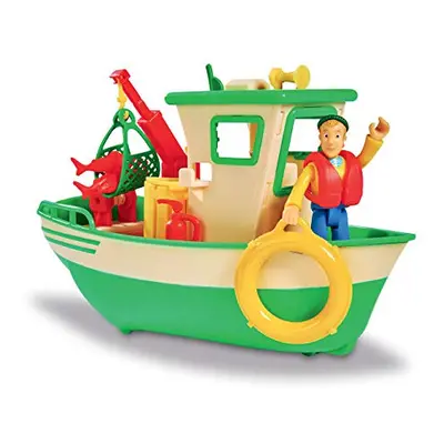 109251074002 Sam Le Pompier - Bateau de PÃªche Flottant - Grue Mobile + Treuil MÃ©canique - Figu