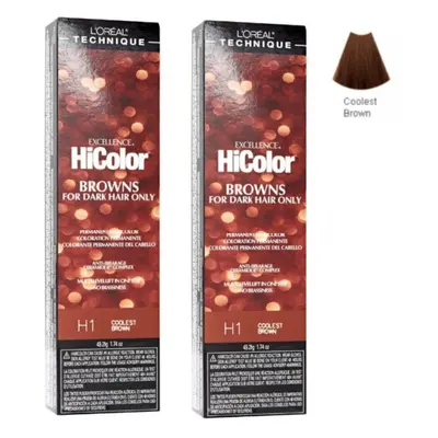 (Coolest Brown #H1 - pack of 2) HICOLOR COOLEST BROWN #H1