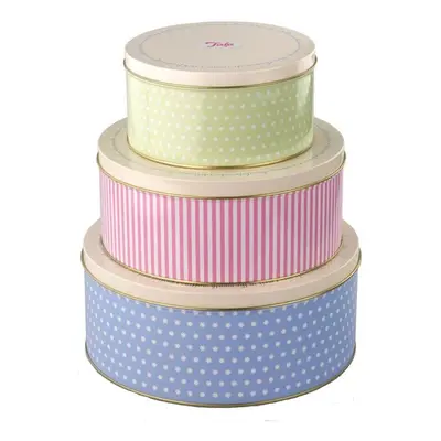 Tala Originals Coloured Cake & Biscuit Tin Storage Containers & Boxes - Set of