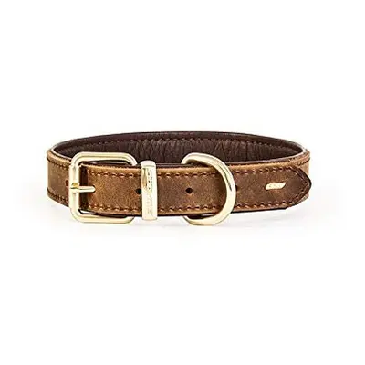 Item Details: EzyDog Oxford Premium Adjustable Leather Dog Collar - Medium - Brown