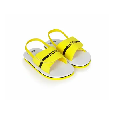 (UK / EU 28) Hugo Boss J09143 Baby's Sandals Yellow