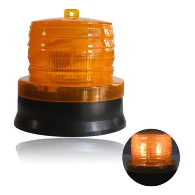 (Yellow) LED Solar Power Car Bus Emergency Warning Strobe Light Beacon Alarm Flash Lamps