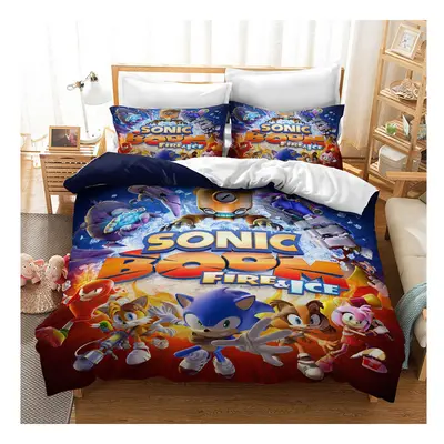 (Style 06, King) Sonic Bedding Single Double Duvet Cover Cartoon