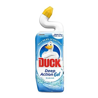 Duck Toilet Bowl Cleaner Liquid, Deep Action Gel, Marine, 750ml