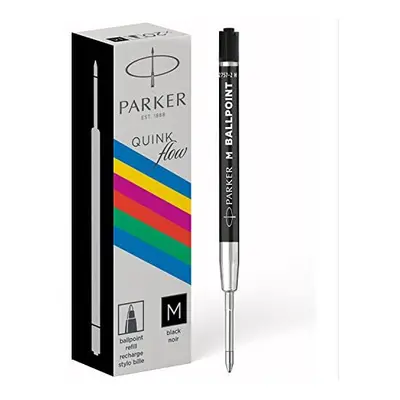 Parker Ballpoint Pen Refills | Medium Point | Black QUINKflow Ink | Count