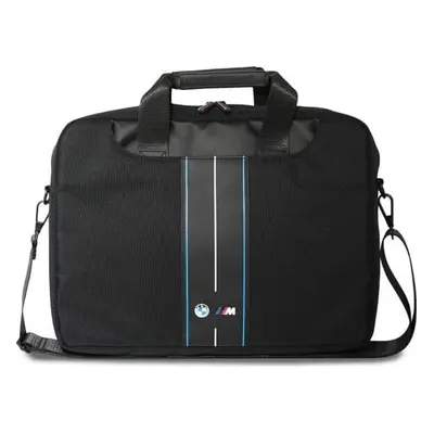 BMW Nylon Blue Stripe Bag for 16" Laptop Black - BMCB15COMPVSKL