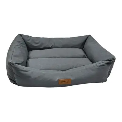 (Medium - x cm, Grey) HugglePets Water-Proof Dog Lounger Bed