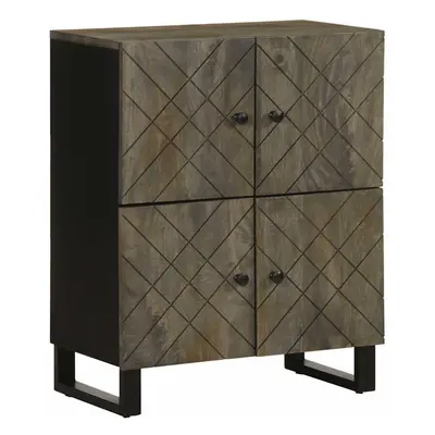 vidaXL Sideboard Black 60x33x75 cm Solid Wood Mango storage cabinet