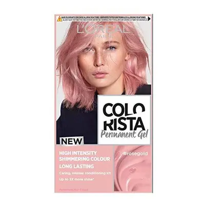 L'Oreal Paris Colorista Permanent Rose Gold Hair Dye Gel Long-Lasting Permanent Hair Colour