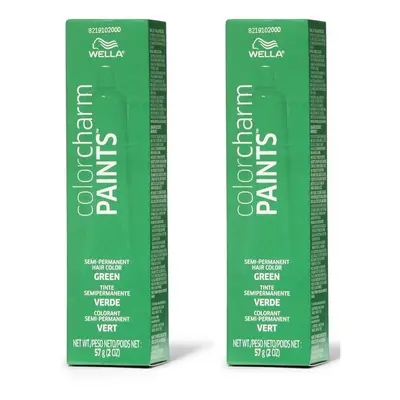 (Green - Pack of 2) Wella Color Charm Paints GREEN Semi-Permanent