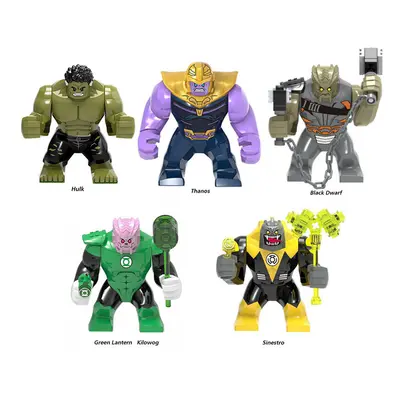 5pcs Super Hero Large Toy Action Mini Figures Fits Lego