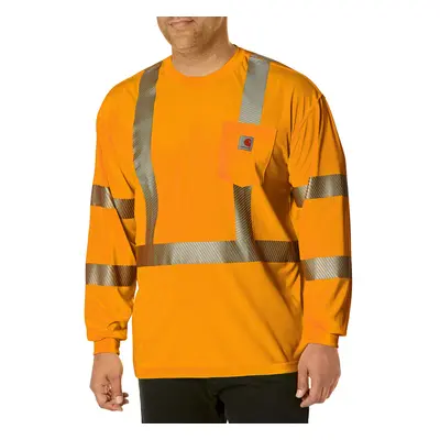 Carhartt Men's High Visibility Force Long Sleeve Class Tee Brite Ora