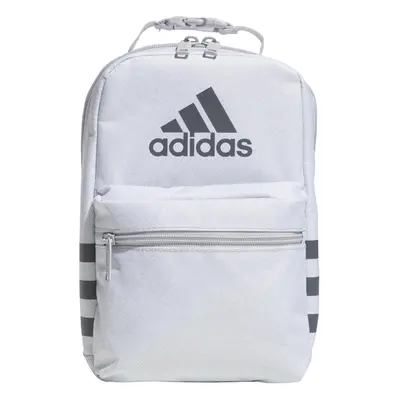 adidas Santiago Insulated Lunch Bag 65L with clip lock handle Twill WhiteLGH Solid GreyOnix Grey