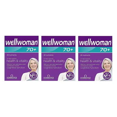 Vitabiotics Wellwoman 70+ Tablets (30 x 3)