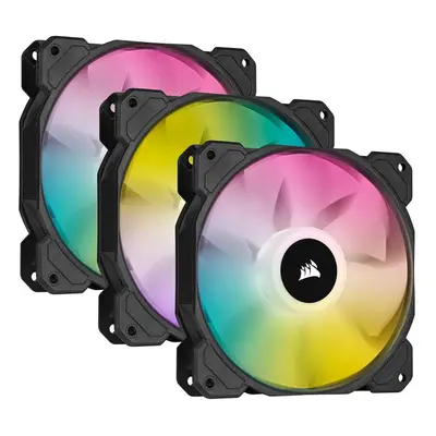 iCUE SP120 RGB ELITE Performance mm PWM Triple Fan Kit with iCUE Lighting Node CORE (CORSAIR Air